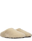 Prada Beige Fur Slippers