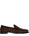 Prada Brown Leather Slip-On Loafers