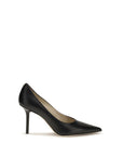 Jimmy Choo Black Calf Leather Bos Taurus High Heel Pumps
