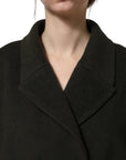 Dolce & Gabbana Dark Green Double Breasted Peacoat Jacket