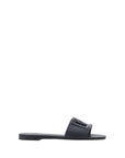Dolce & Gabbana Black Rubber Flat Sandals
