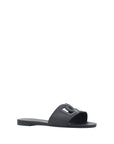 Dolce & Gabbana Black Rubber Flat Sandals