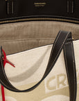 Ferragamo Beige Fabric Tote Bag