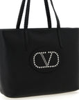 Valentino Garavani Black Calfskin Tote Bag