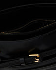 Moschino Black Leather Crossbody Bag