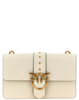 PINKO White Goatskin Crossbody Bag