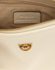 PINKO White Goatskin Crossbody Bag