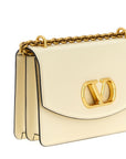 Valentino Garavani White Calfskin Shoulder Bag