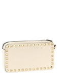 Valentino Garavani White Calfskin Clutch Bag
