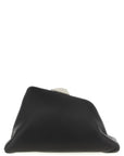 The Attico Black Leather Shoulder Bag