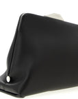 The Attico Black Leather Shoulder Bag