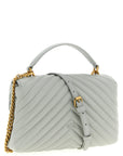 PINKO Gray Lambskin Handbag