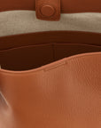 Jil Sander Brown Calfskin Shoulder Bag