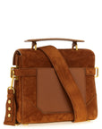 Balmain Brown Calfskin Handbag