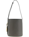 Furla Gray Calfskin Shoulder Bag