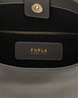 Furla Gray Calfskin Shoulder Bag