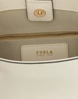 Furla White Calfskin Shoulder Bag