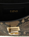 Furla Gray Goatskin Crossbody Bag