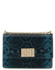 Furla Blue Goatskin Crossbody Bag