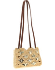 Paco Rabanne Beige Ramie Shoulder Bag