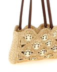 Paco Rabanne Beige Ramie Shoulder Bag