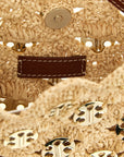Paco Rabanne Beige Ramie Shoulder Bag