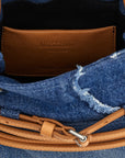 Moschino Blue Cotton Handbag