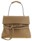 Moschino Beige Napa Leather / Calf Bos Taurus Shoulder Bag