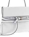 Moschino White Napa Leather / Calf Bos Taurus Shoulder Bag