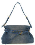 PINKO Blue Cotton Shoulder Bag