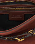PINKO Bordeaux Lamb Leather Shoulder Bag