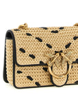 PINKO Beige Cowhide Crossbody Bag
