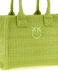 PINKO Bicolor Polypropylene Tote Bag