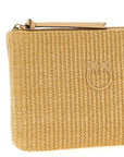 PINKO Beige Polypropylene Clutch Bag