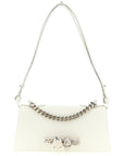 Alexander McQueen White Calfskin Shoulder Bag