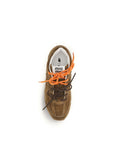 Miu Miu Brown Calf Leather Bos Taurus Athletic Sneakers