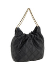 Tory Burch Black Calf Leather Bos Taurus Shoulder Bag