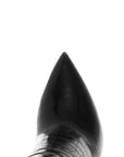 Paris Texas Black Leather Ankle Boots