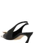 Lanvin Bicolor Goatskin Mid Heel Pumps