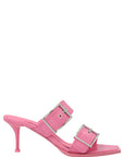 Alexander McQueen Multicolor Calfskin Stiletto Heel Sandals