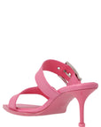 Alexander McQueen Multicolor Calfskin Stiletto Heel Sandals