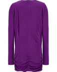 Versace Purple Viscose Short Dress