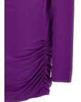 Versace Purple Viscose Short Dress