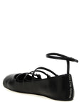 Alexander McQueen Black Calfskin Ballet Flats