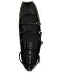 Alexander McQueen Black Calfskin Ballet Flats