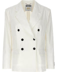 Moschino White Cotton Blazer