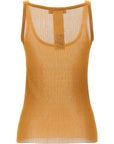 Max Mara Beige Silk Tank Tops