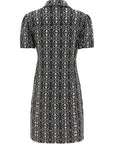 Max Mara Bicolor Polyester Short Dress