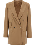 Max Mara Beige Virgin Wool Blazer