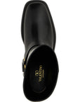 Valentino Garavani Black Calfskin Ankle Boots